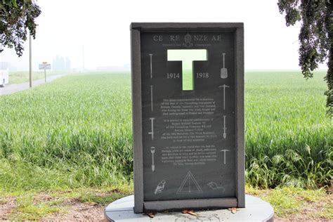 Webmatters : The Tunneller's Memorial at Givenchy lès la Bassée